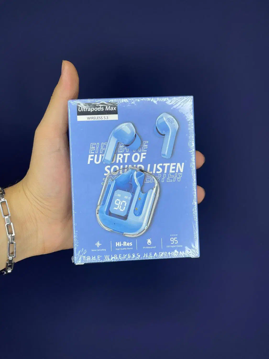 ایرپاد شیشهای Ultra Pods Max، ارسال رایگان|لوازم جانبی موبایل و تبلت|قم, آلوچو|دیوار