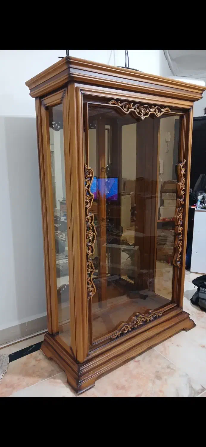 ویترین (بوفه) چوب راش|بوفه، ویترین، کنسول|جم, |دیوار