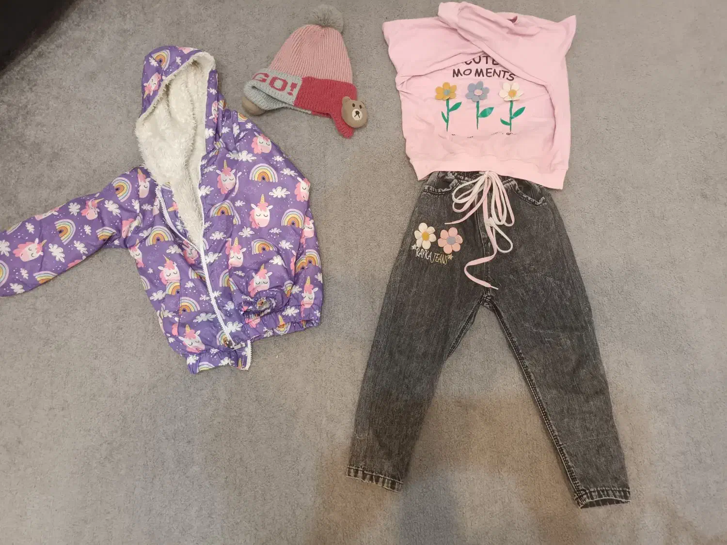 کاپشن بلوز و شلوار ست دخترونه|کفش و لباس بچه|مشهد, توس (بلوار توس)|دیوار