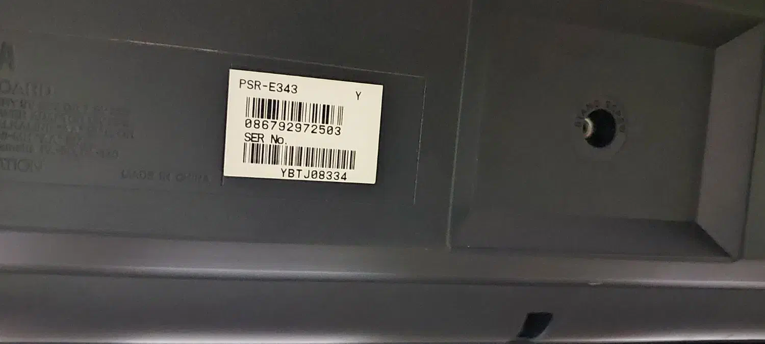 ارگ Yamaha PSR E343|پیانو، کیبورد، آکاردئون|اردبیل, |دیوار