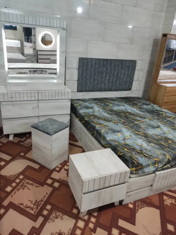 سرویس خواب عروس ونوجوان باطرح دلخواه|تخت و سرویس خواب|میناب, |دیوار