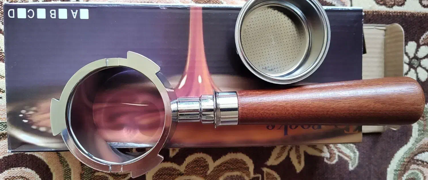 پرتافیلتر سه پر، دسته چوبی، سایز 51 نیکد،دلونگی|کافی‌شاپ و رستوران|اندیشه, اندیشه فاز ۲|دیوار