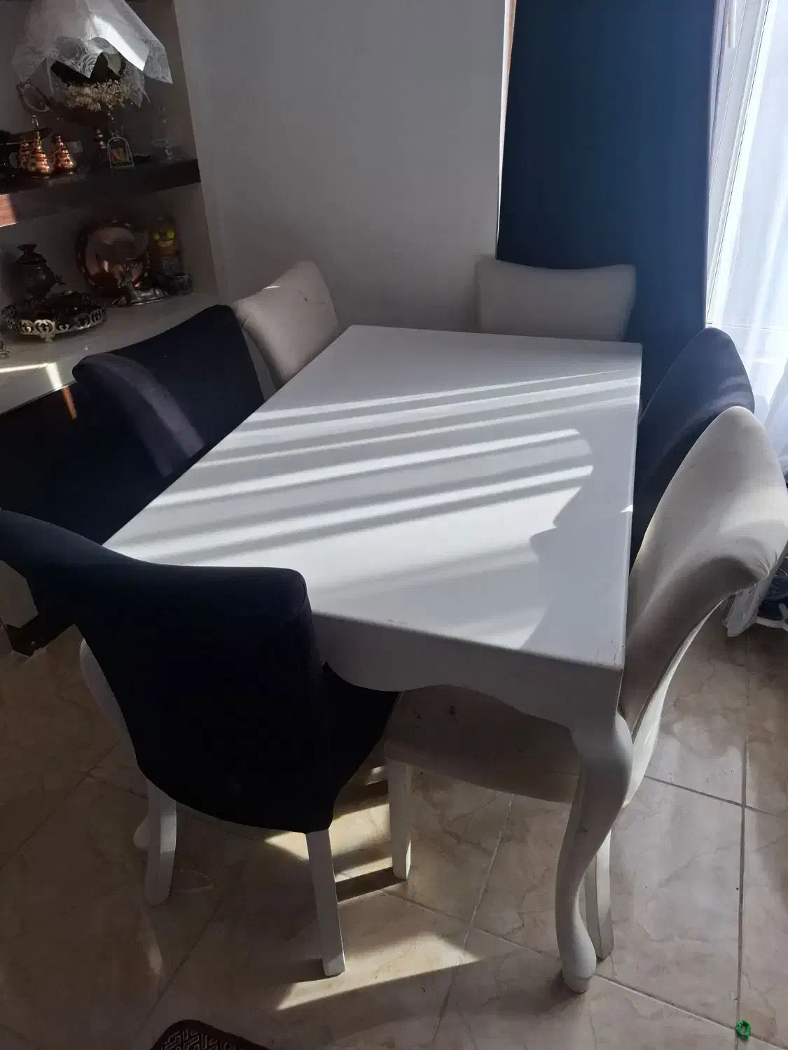 میز نهارخوری ۶ نفره|میز و صندلی غذاخوری|قشم, |دیوار