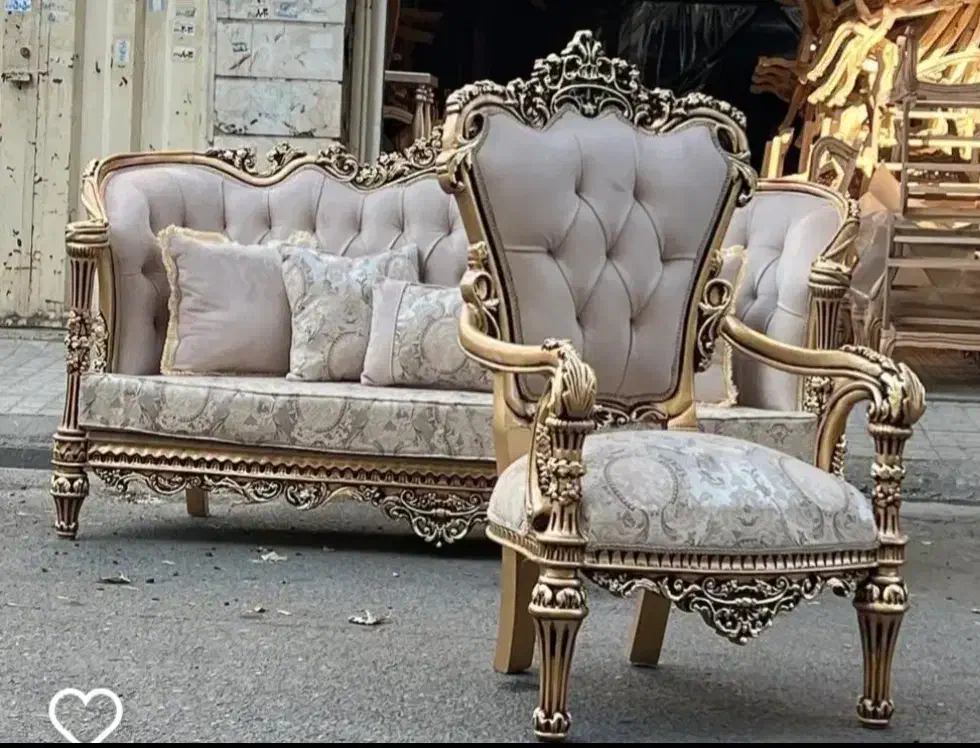 مبل سلطنتی مدل پیچک|مبلمان خانگی و میز عسلی|رشت, سیا اسطلخ|دیوار