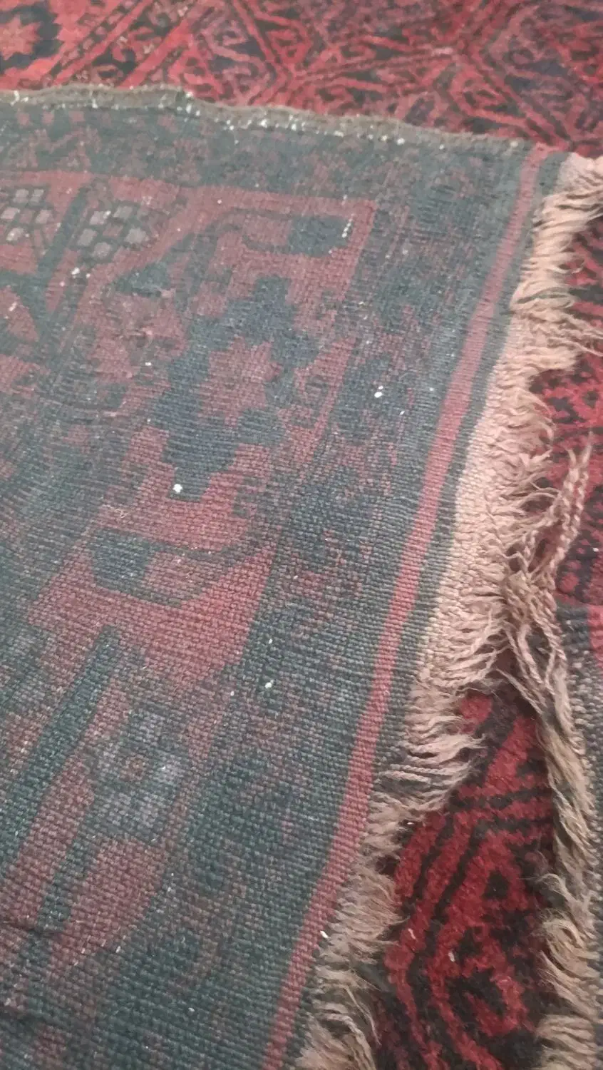 قالیچه دستباف پشمی طرح ترکمن آنتیک وقدیمی|فرش|قدس, شهر‌قدس|دیوار