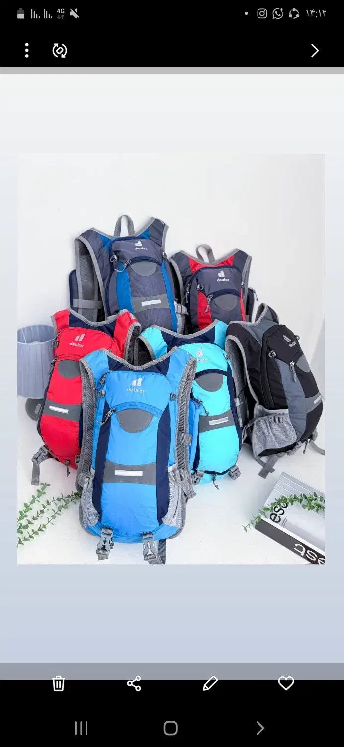 کوله کوهنوردی ودوچرخه سواری۱۸لیتری دیوتر|کیف، کفش، کمربند|تهران, سیروس|دیوار