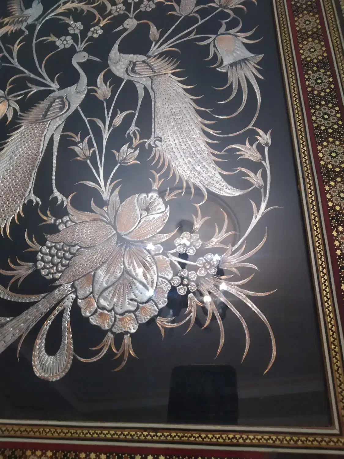 تابلوی قلم زنی اصفهان و قاب خاتم کاری|صنایع دستی و سایر لوازم تزئینی|تهران, مجیدیه|دیوار