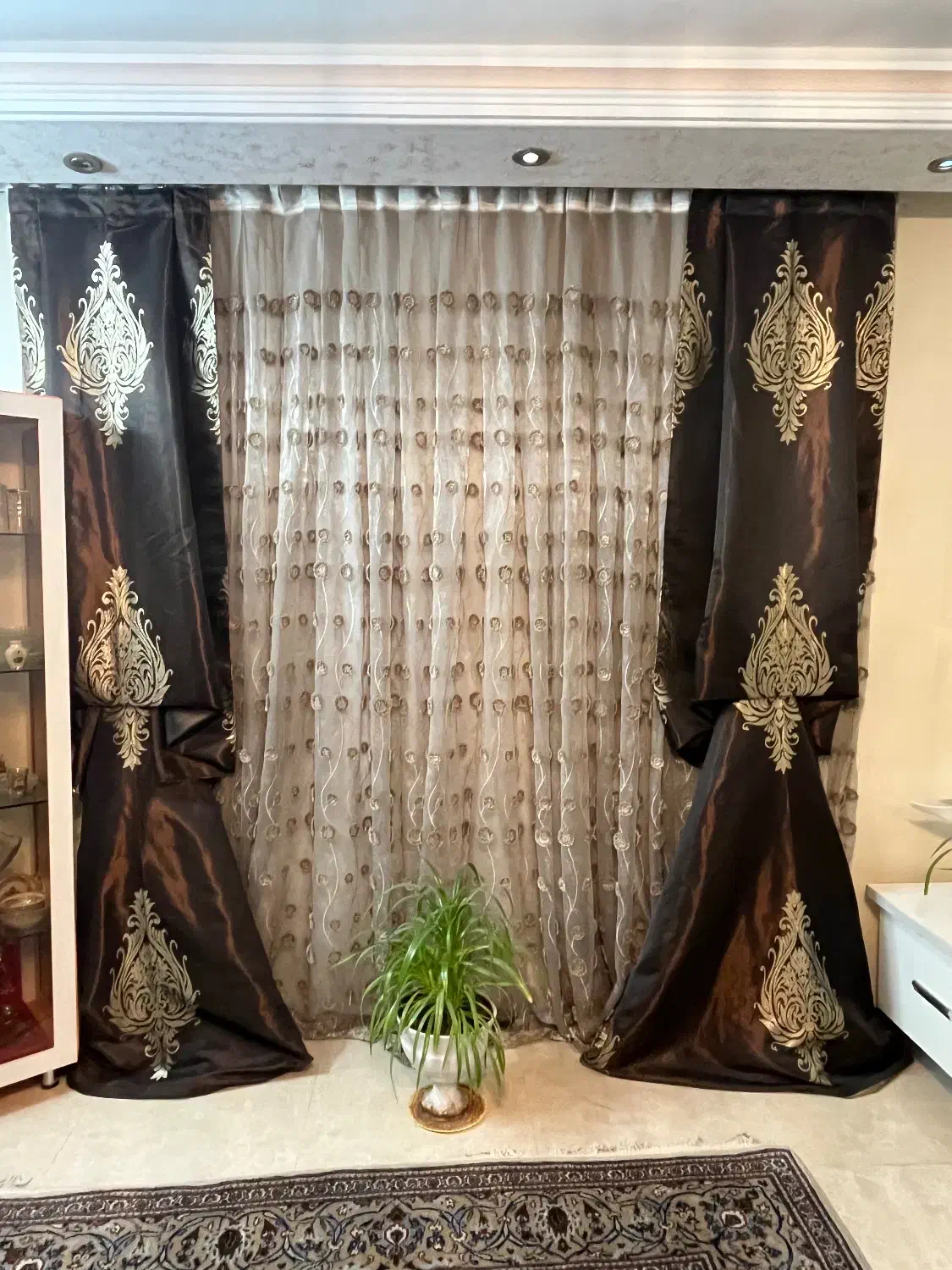 پرده پذیرایی|پرده، رانر، رومیزی|تهران, مینای جنوبی|دیوار