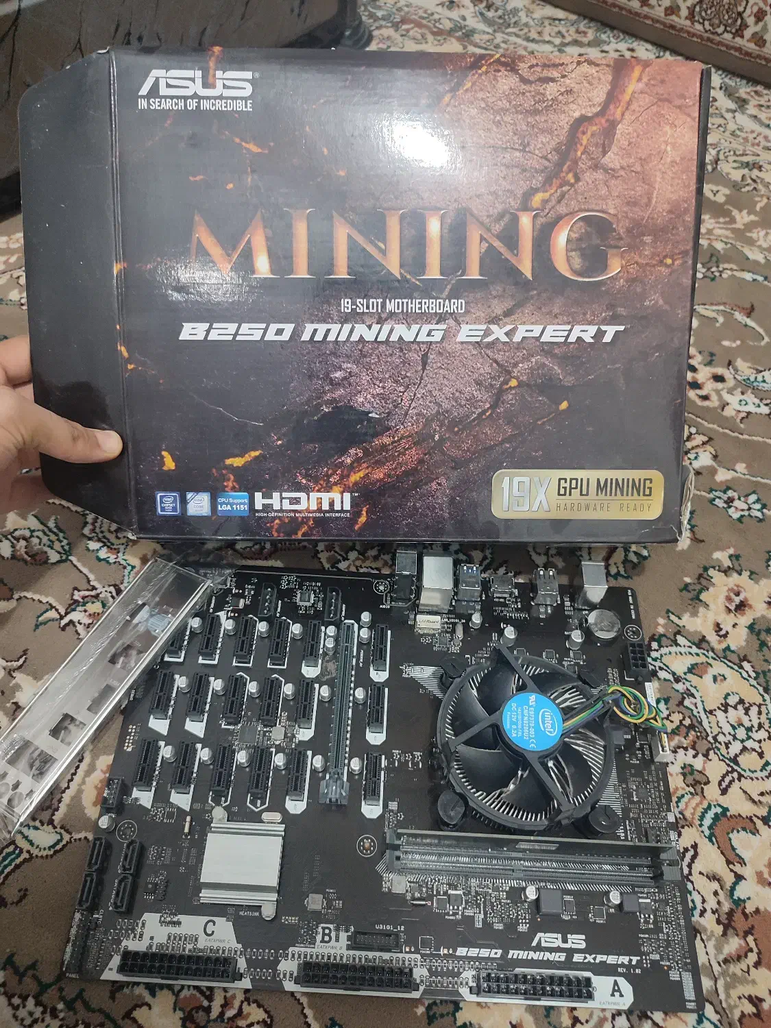 مادربرد ایسوس مدل Asus b250 mining expert|قطعات و لوازم جانبی رایانه|بوکان, |دیوار