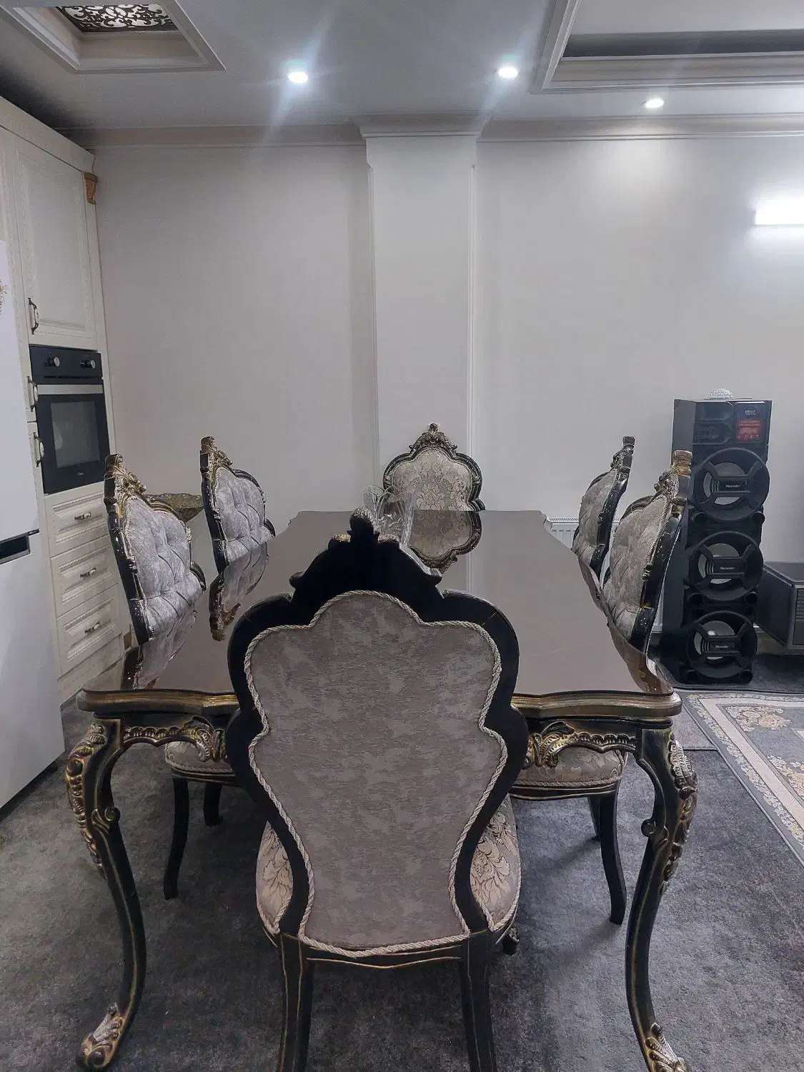 میز ناهار خوری تمام چوب شیش نفره|میز و صندلی غذاخوری|تهران, پرستار|دیوار