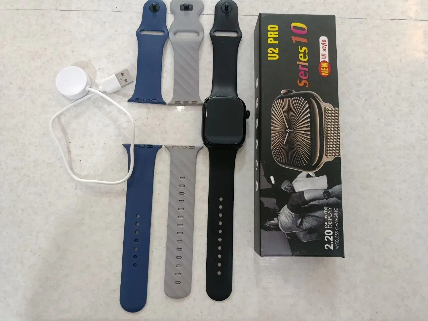 ساعت هوشمند U2 Pro،سری 10،فول پک + 3 بند اضافه|لوازم جانبی موبایل و تبلت|مشهد, توس (بلوار توس)|دیوار