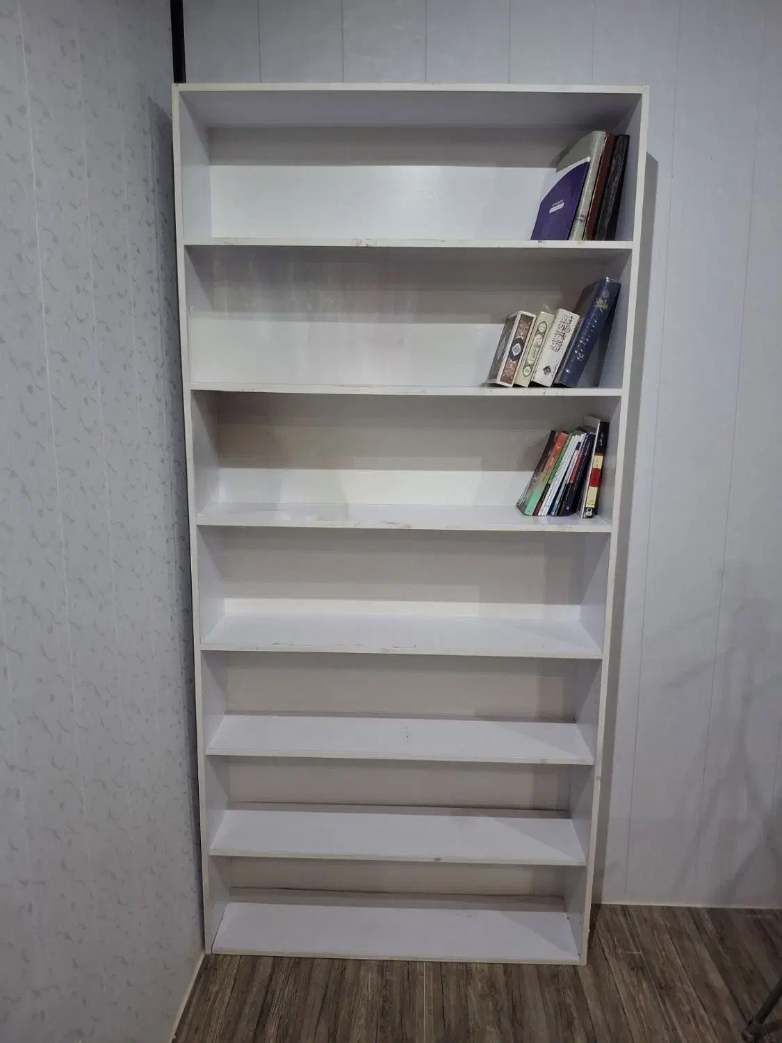 قفسه ام دی اف|کتابخانه، شلف، قفسه‌های دیواری|کاشان, راوند|دیوار