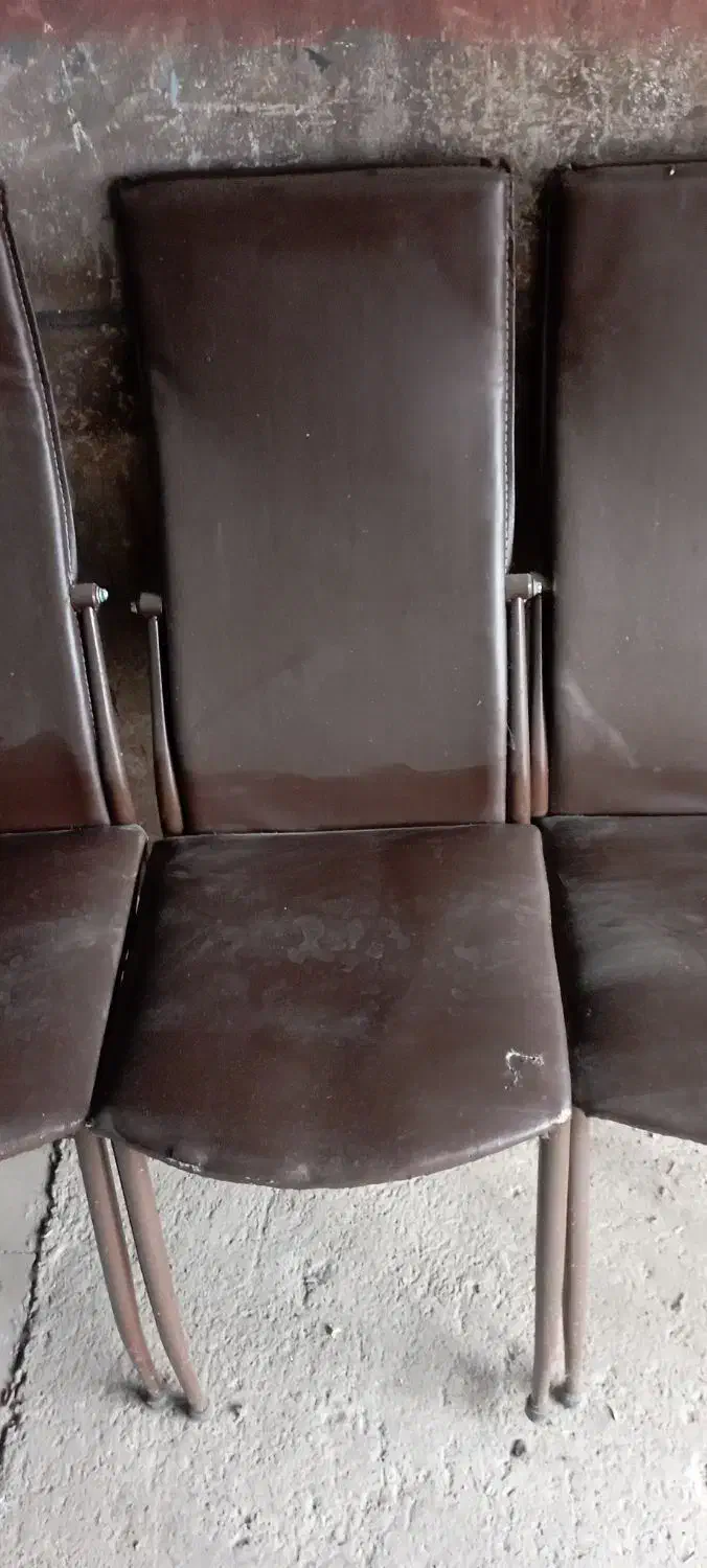 ۴عدد صندلی پایه فلزی|صندلی و نیمکت|رشت, فلسطین|دیوار