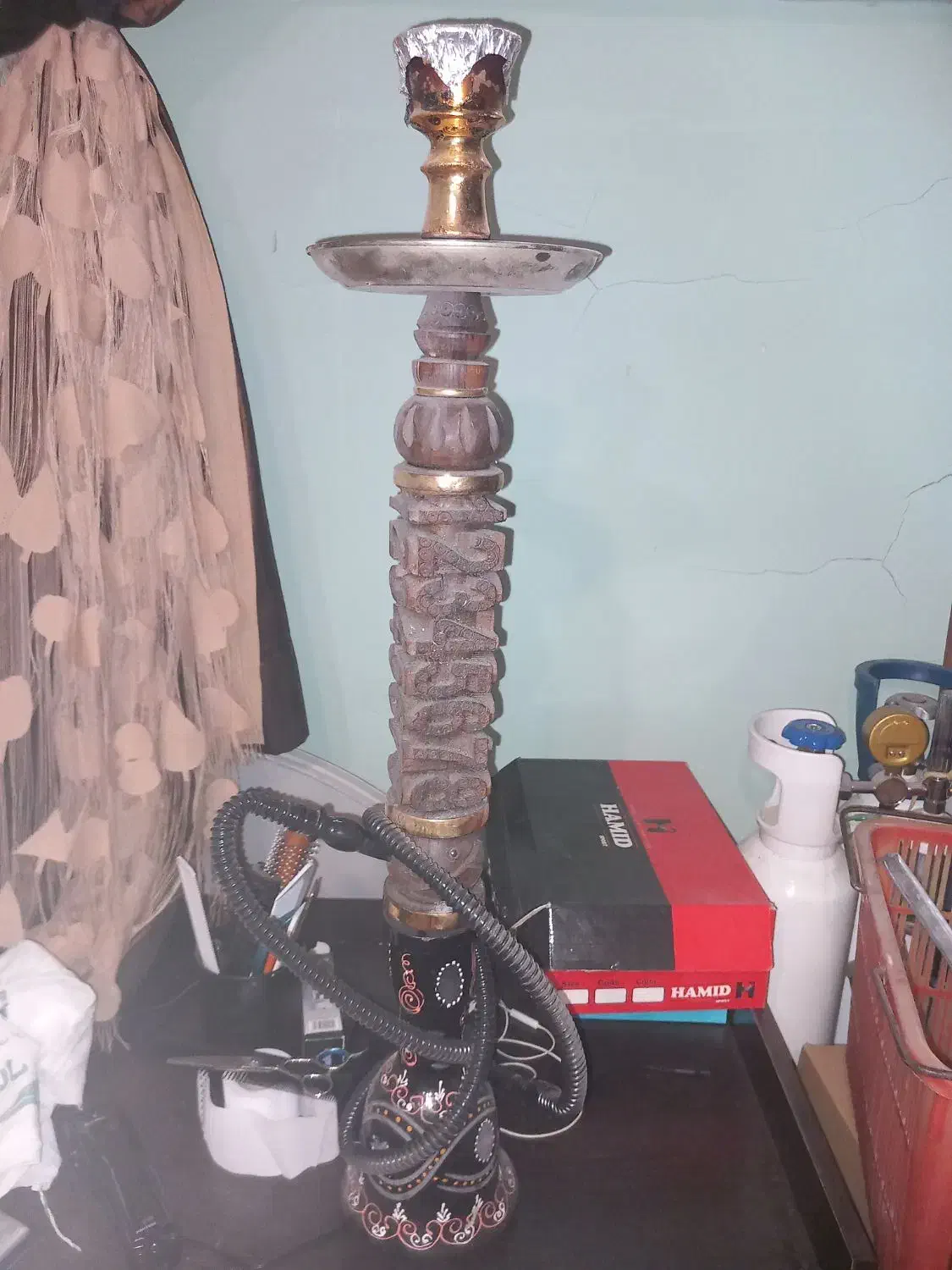 قلیون تنه چوبی با طعم انبه|صنایع دستی و سایر لوازم تزئینی|کرج, گوهردشت|دیوار