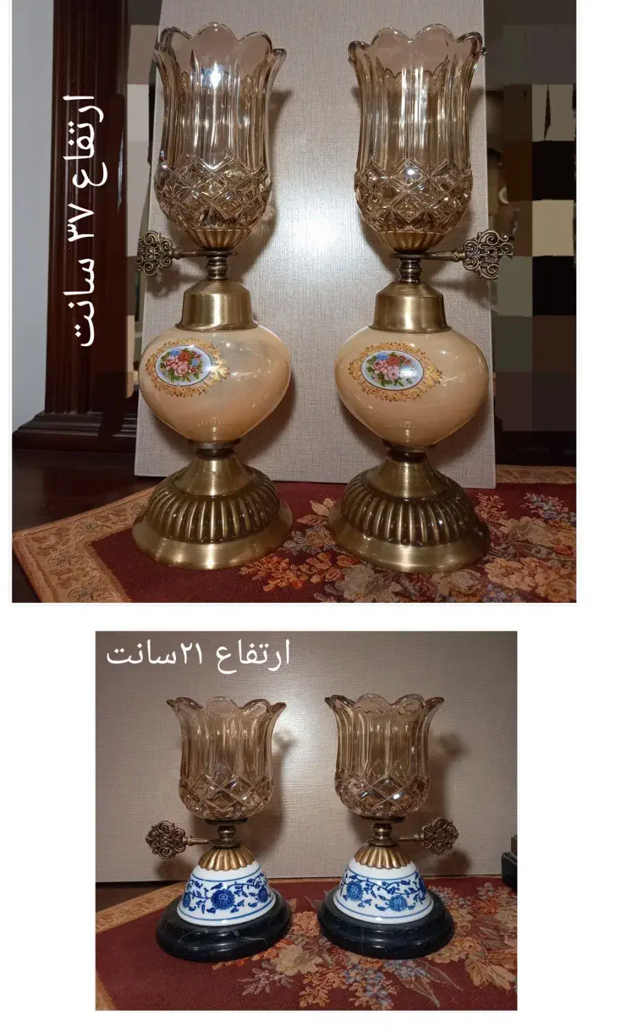 شمعدان پایه سنگ و فلز|صنایع دستی و سایر لوازم تزئینی|تهران, تهرانپارس جنوبی|دیوار