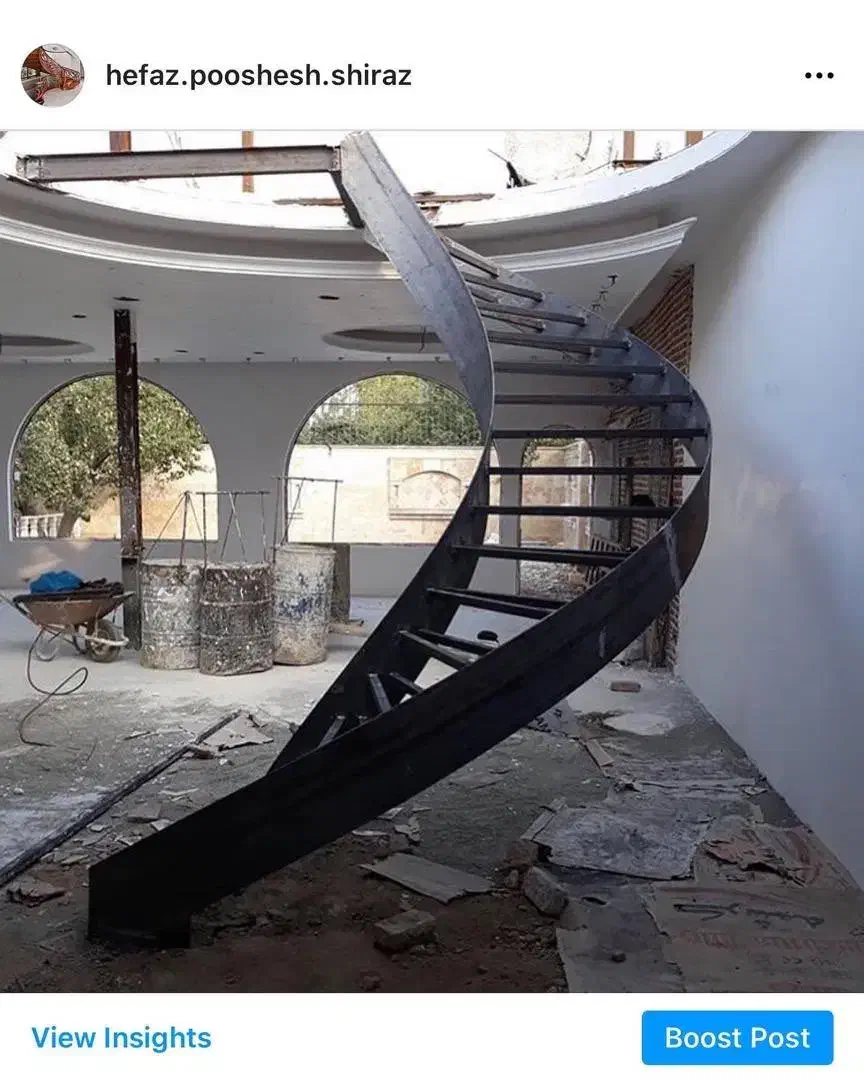 نرده پله خم بادستگاه خم سیارهیدرولیک درمحل نصب شما|خدمات پیشه و مهارت|لار, |دیوار