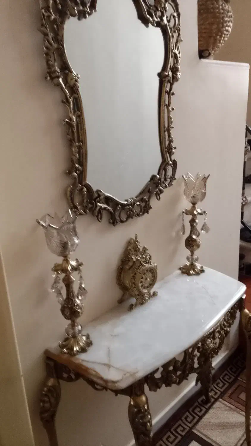 آیینه کنسول|بوفه، ویترین، کنسول|تبریز, |دیوار