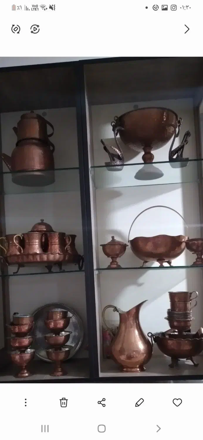 ظروف مسی|صنایع دستی و سایر لوازم تزئینی|کرج, حصارک پایین|دیوار