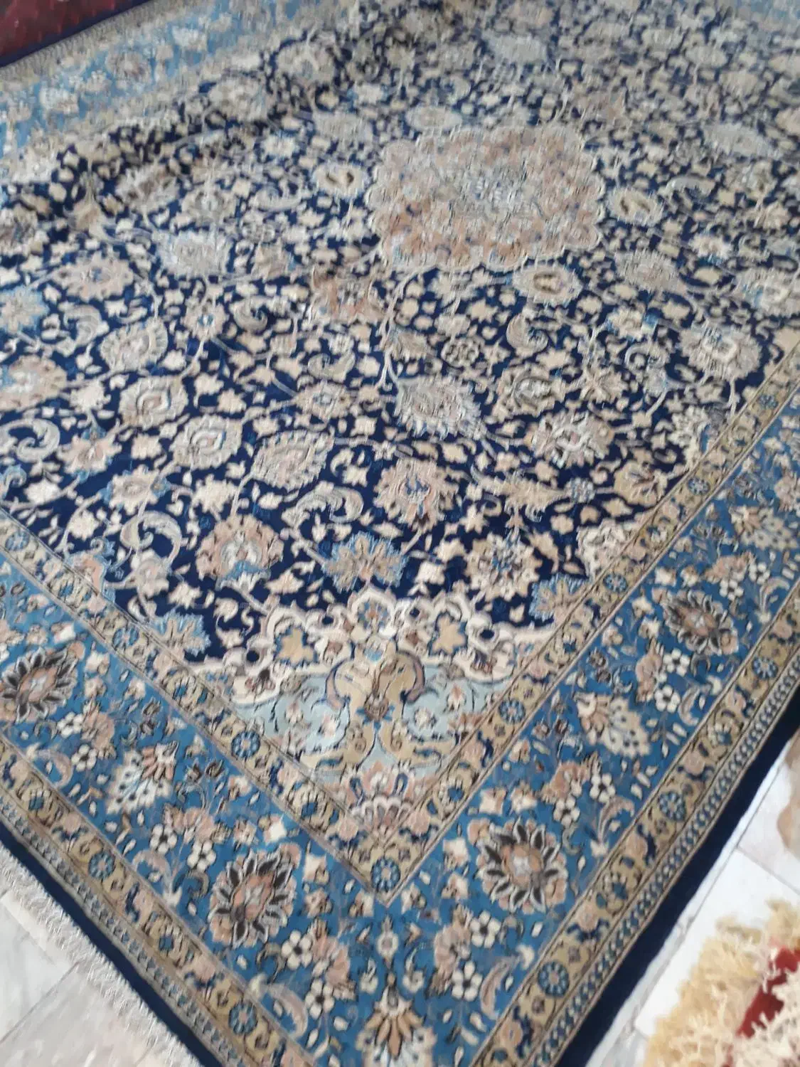 ۹ متری شهرضا گل ابریشم رنگ گیاهی|فرش|پردیس, فاز ۲|دیوار