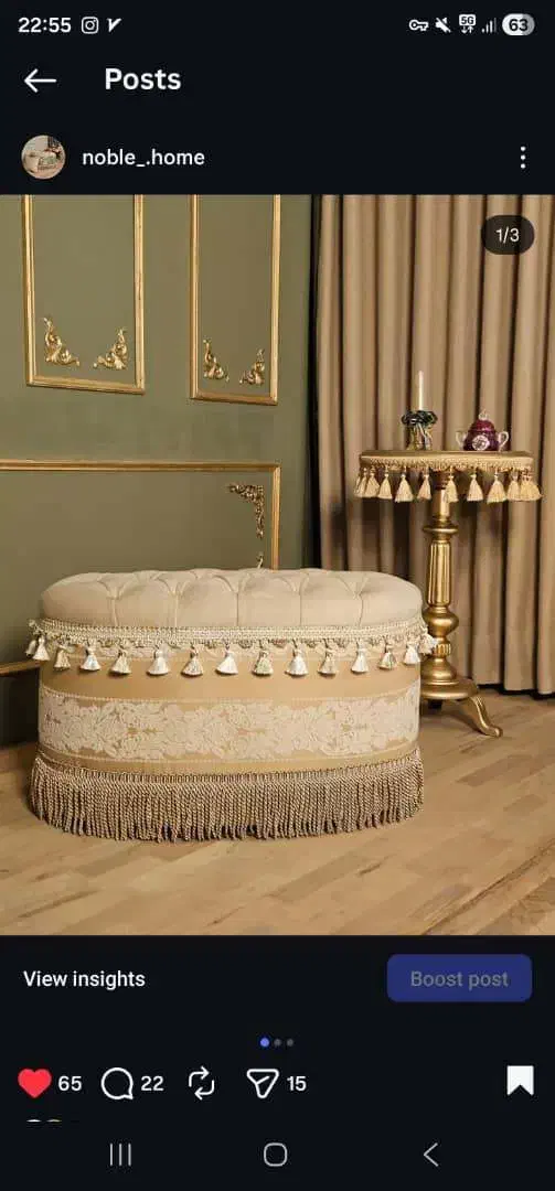 پاف پارچه وارداتی تمام لمسه|مبلمان خانگی و میز عسلی|تهران, تهرانسر شمالی|دیوار