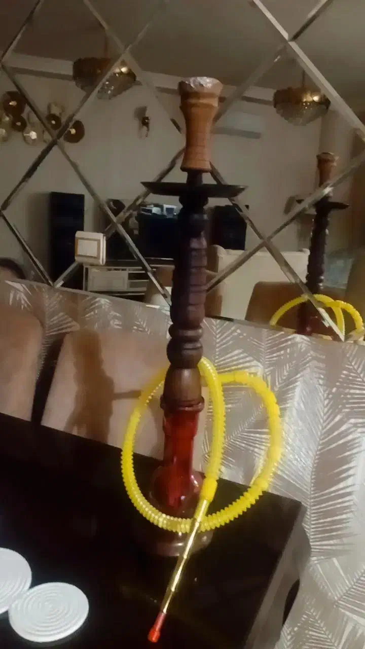 ست کامل قلیون چوب سختار پایه بلند|صنایع دستی و سایر لوازم تزئینی|ساری, |دیوار