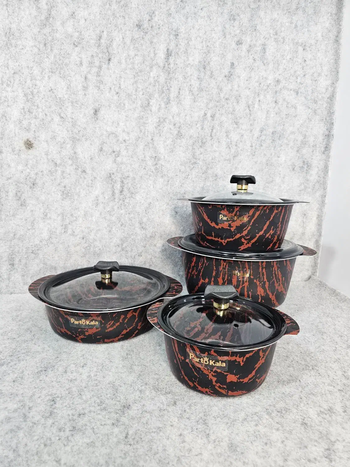 سرویس قابلمه ۸پارچه پروانه ای زبرا پرتو|ظروف پخت‌وپز|قم, ولیعصر|دیوار