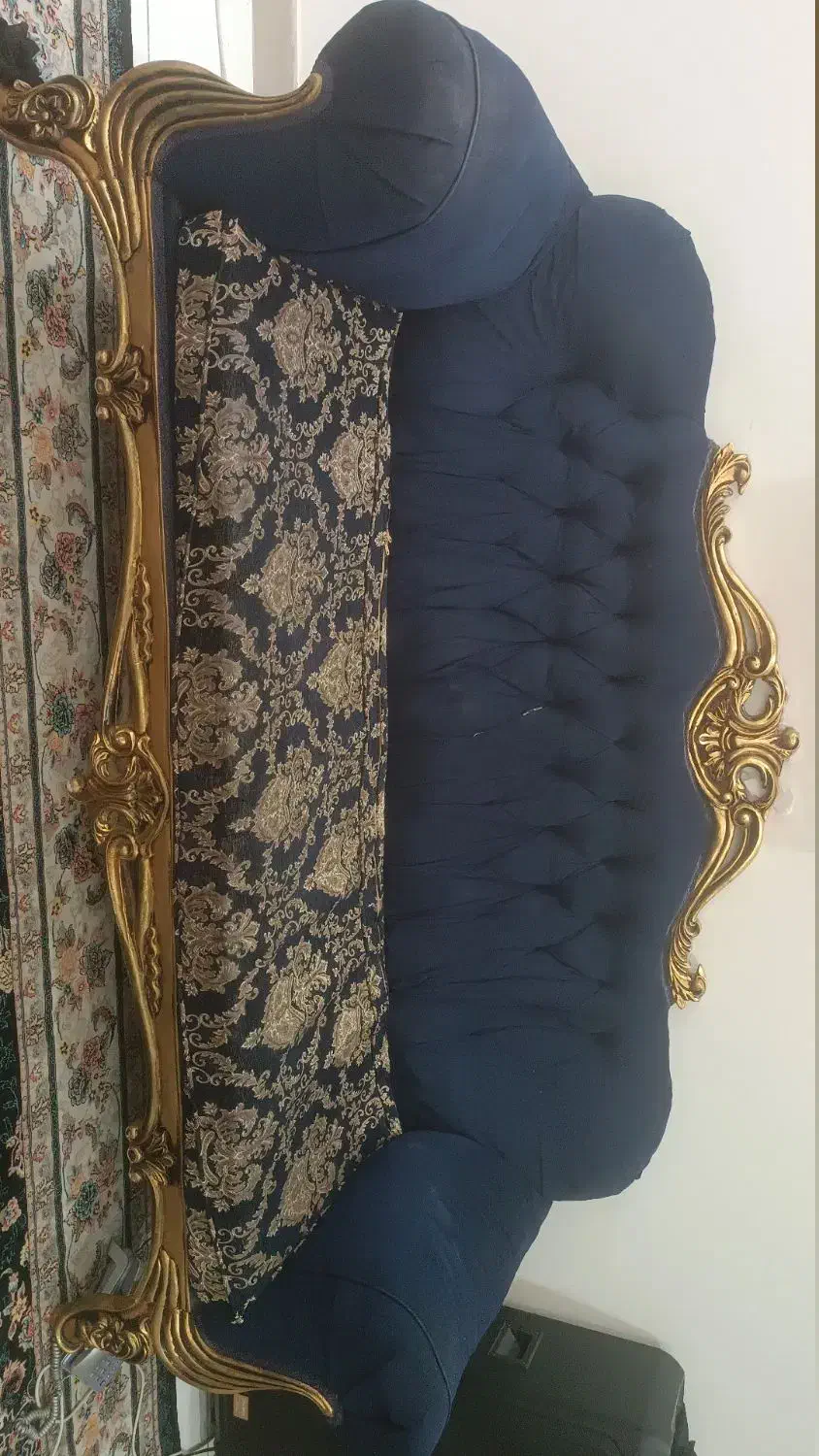 یه دست نیم ست نیم سلطنتی چوپ|مبلمان خانگی و میز عسلی|گلستان (تهران), |دیوار