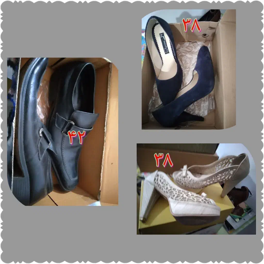 کفش های زنانه و مردانه.|کیف، کفش، کمربند|پردیس, فاز ۱۱|دیوار