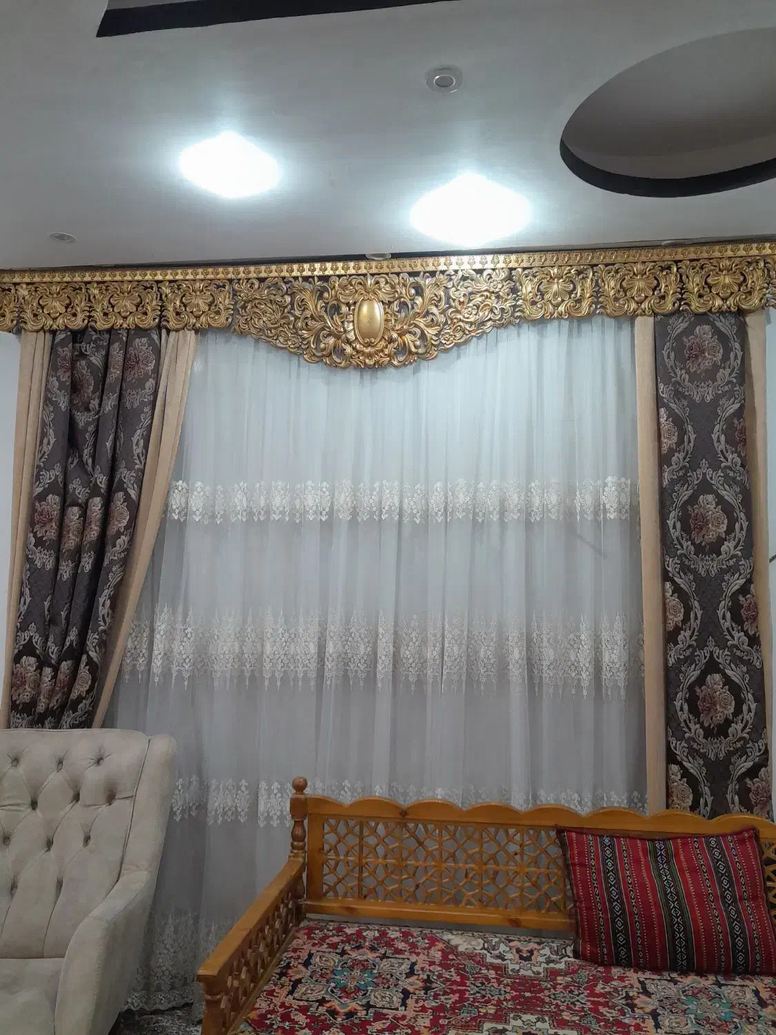 پرده|پرده، رانر، رومیزی|اهواز, شهرک برق|دیوار