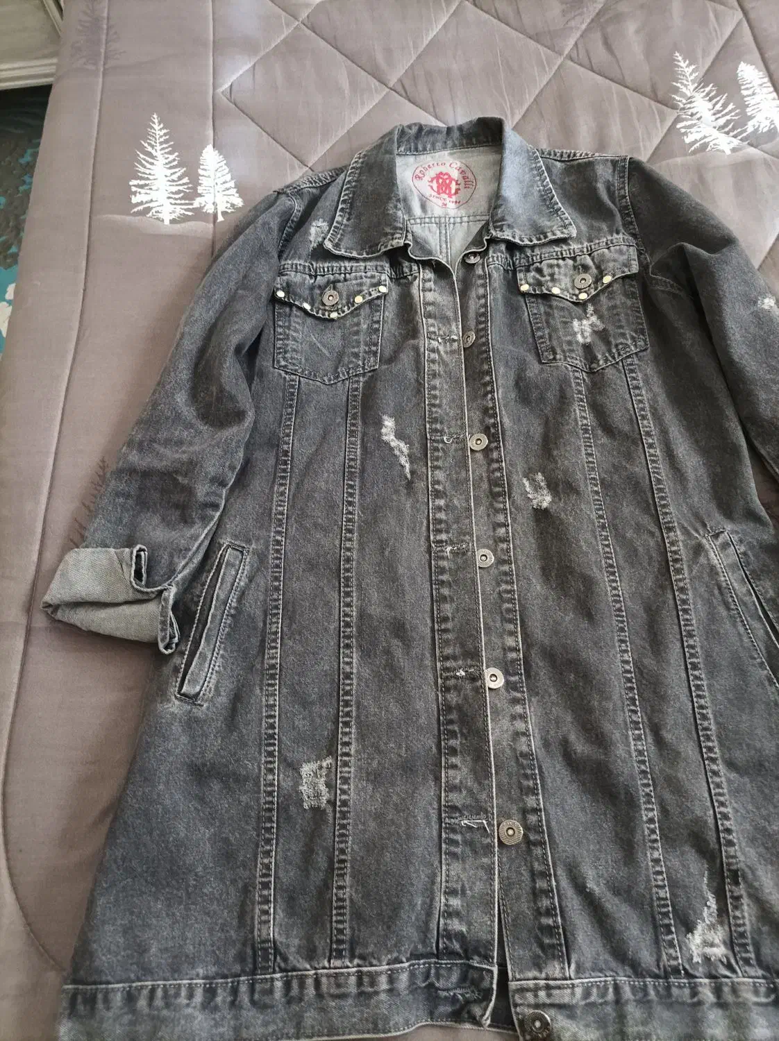 مانتو جین یا لی رنگ ذغالی|لباس|ری, دیلمان|دیوار