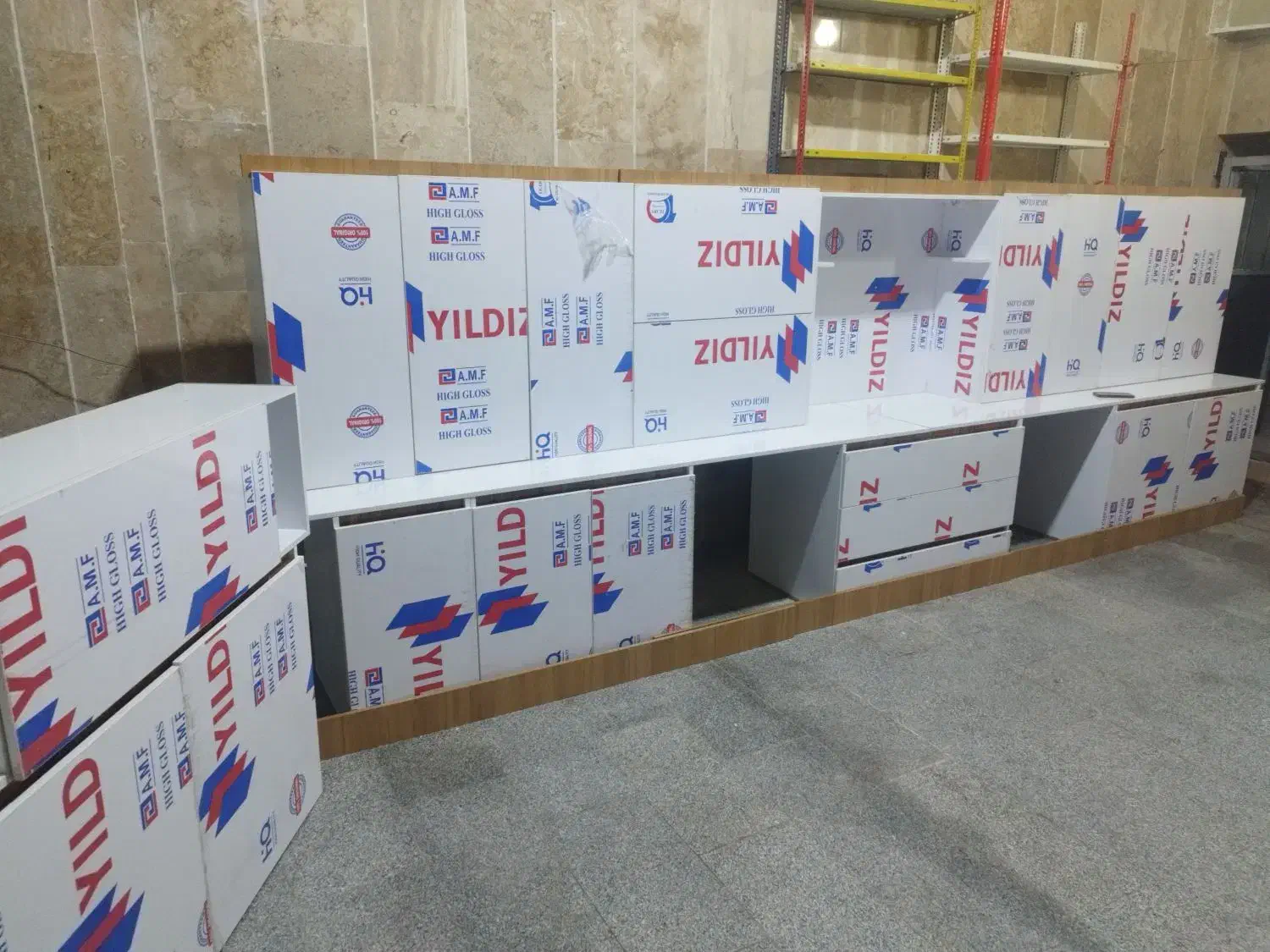 کابینت هایگلاس 10متر|مصالح و تجهیزات ساختمان|هشتگرد, شهرک ولیعصر (مصلی)|دیوار