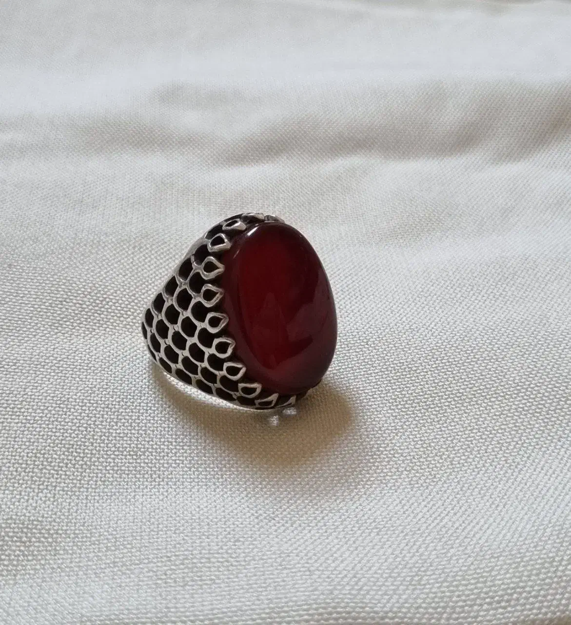 انگشتر عقیق نقره|جواهرات|خمینی‌شهر, |دیوار