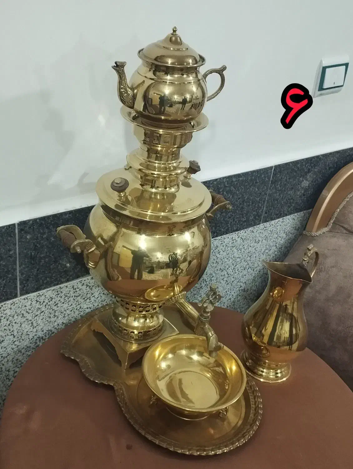 سرویس سماورهای برنجی|سماور، چای‌ساز، قهوه‌ساز|نقده, |دیوار