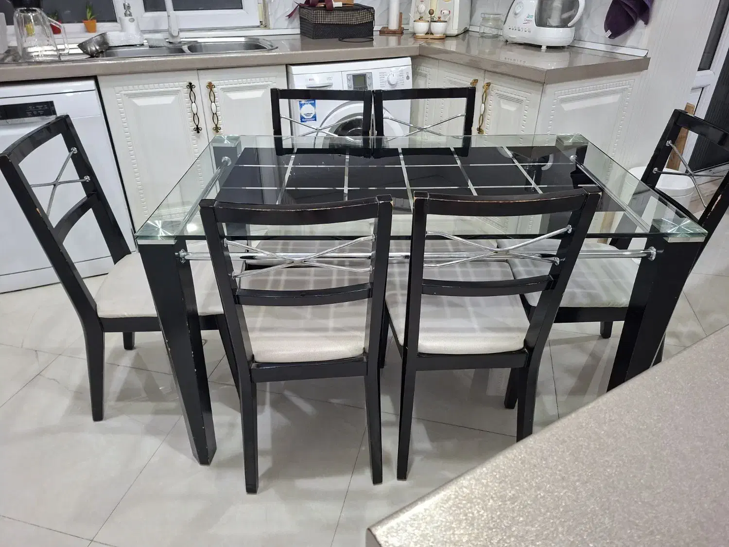 میز ناهارخوری ۶ نفره ترک|میز و صندلی غذاخوری|تهران, قیام|دیوار