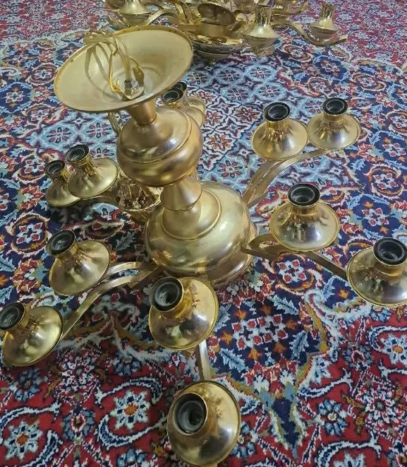 فروشنده وخریدار لوستر برنزی(ابکاری)|لوستر و چراغ آویز|کرج, عظیمیه|دیوار
