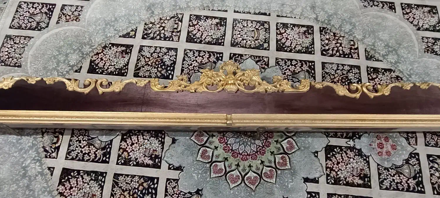 کتیبه پرده زیبای سلطنتی همراه چوب پردهقیمت منصفانه|پرده، رانر، رومیزی|اهواز, کوی شایسته|دیوار