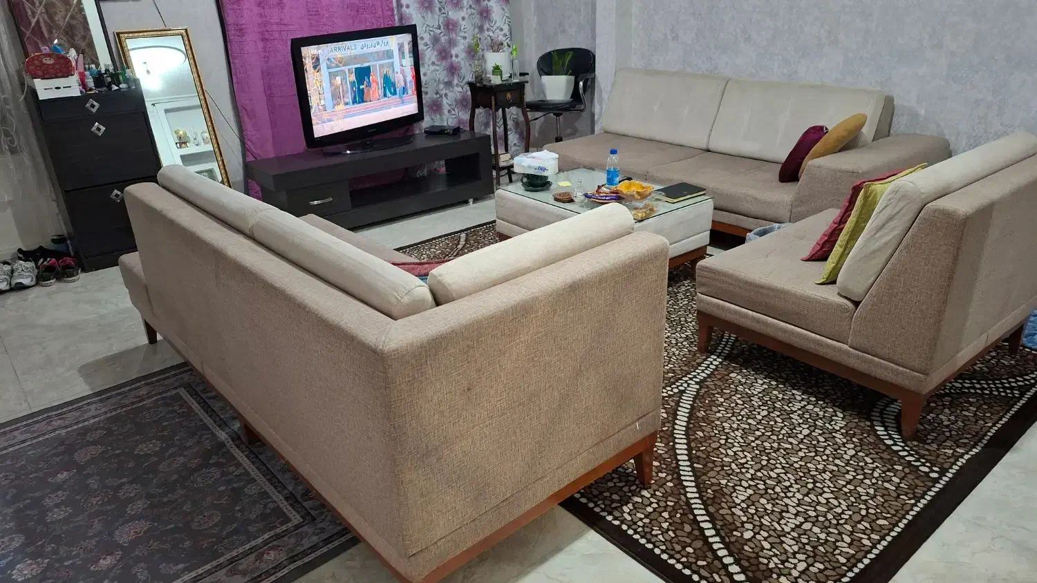 مبل ال تی وی 9 نفره|مبلمان خانگی و میز عسلی|تهران, فرحزاد|دیوار