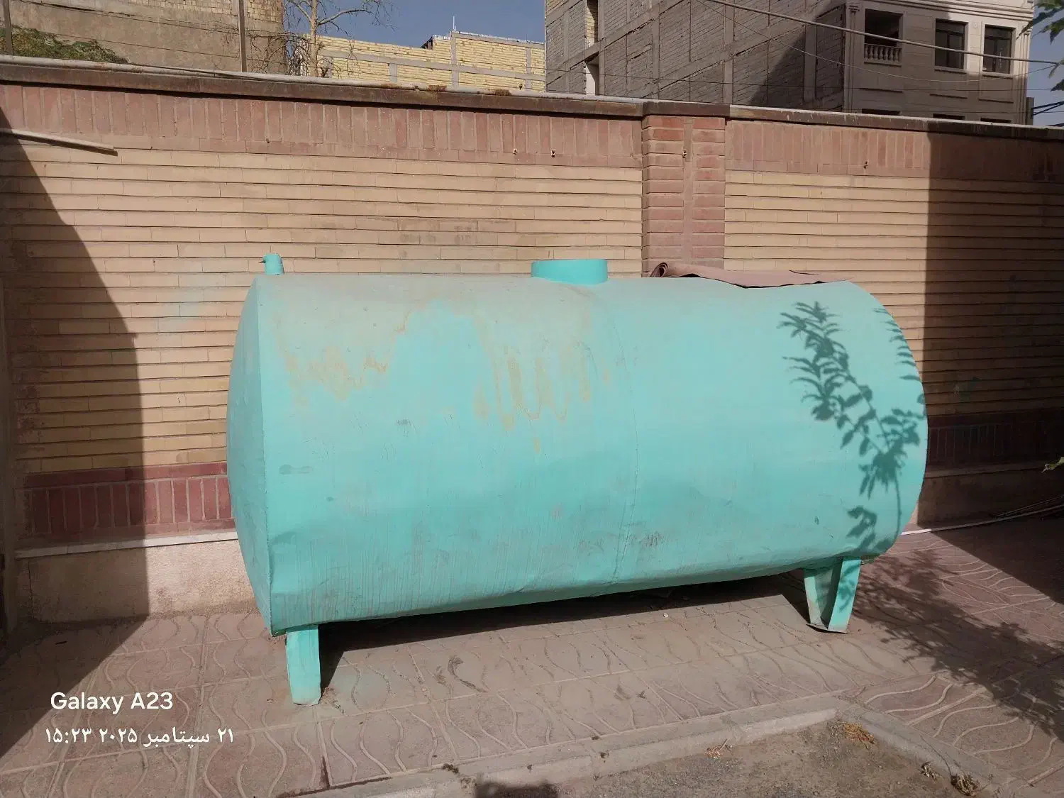 یک عدد تانکر فلزی به ابعاد ۱۴۰در۲۵۰ ورق ۳میل|مصالح و تجهیزات ساختمان|قدس, شهر‌قدس|دیوار