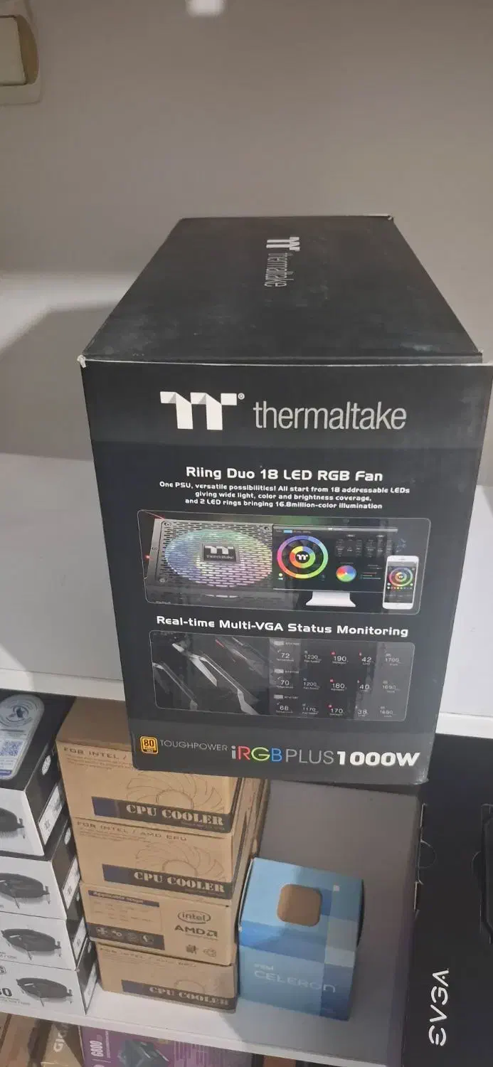 پاور منبع تغذیه ۱۰۰۰ وات ترمالتک آر جی بی 1000watt|قطعات و لوازم جانبی رایانه|تهران, سلسبیل شمالی|دیوار