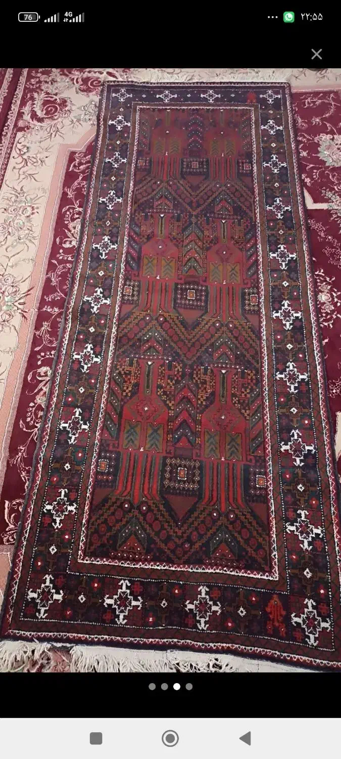 قالیچه دستباف|گلیم، جاجیم، گبه|زاهدان, |دیوار