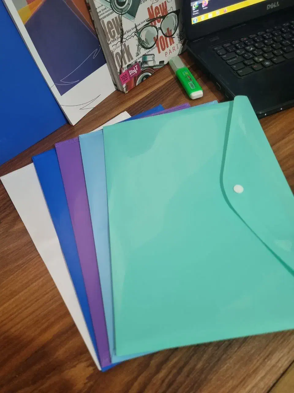 پوشه دکمه دار طلقی|لوازم التحریر|تهران, بریانک|دیوار