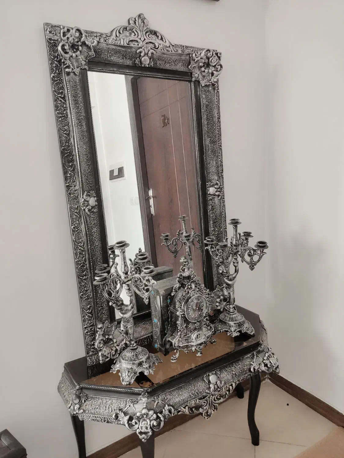 آینه وشمعدان|بوفه، ویترین، کنسول|سمنان, |دیوار