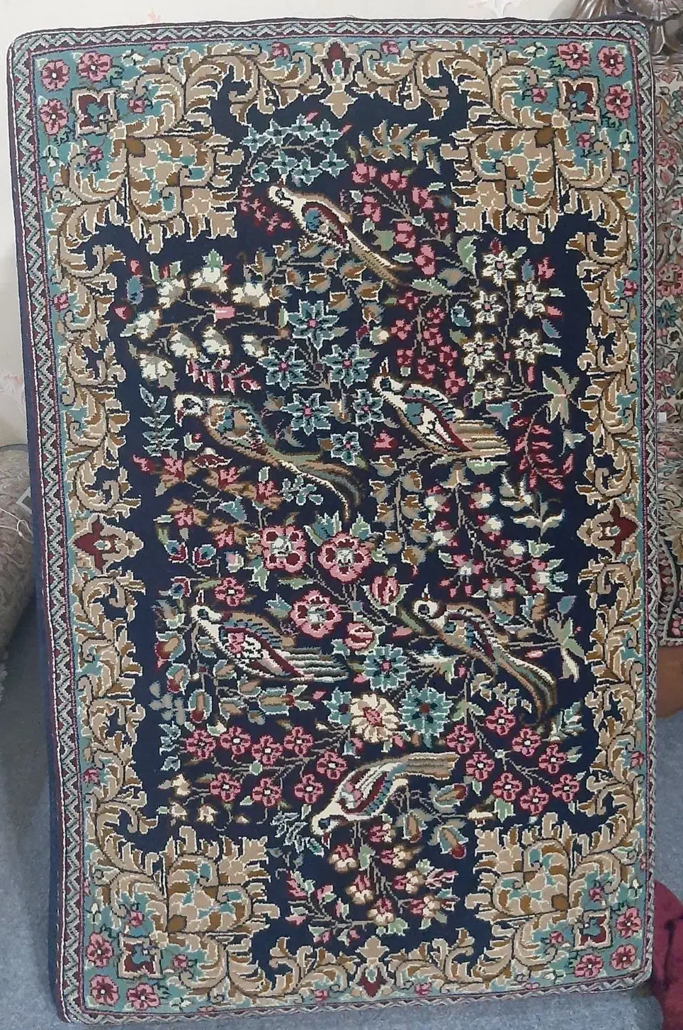 ۶ عدد پشتی سورمه ای سالم و نو|پشتی|کرمان, |دیوار