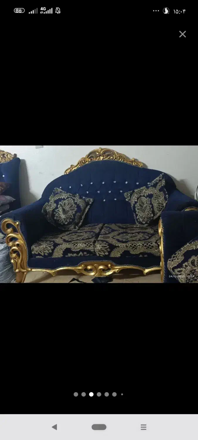 مبل 7 نفره و گل میز عسلی|مبلمان خانگی و میز عسلی|شاهین‌شهر, مسکن مهر|دیوار