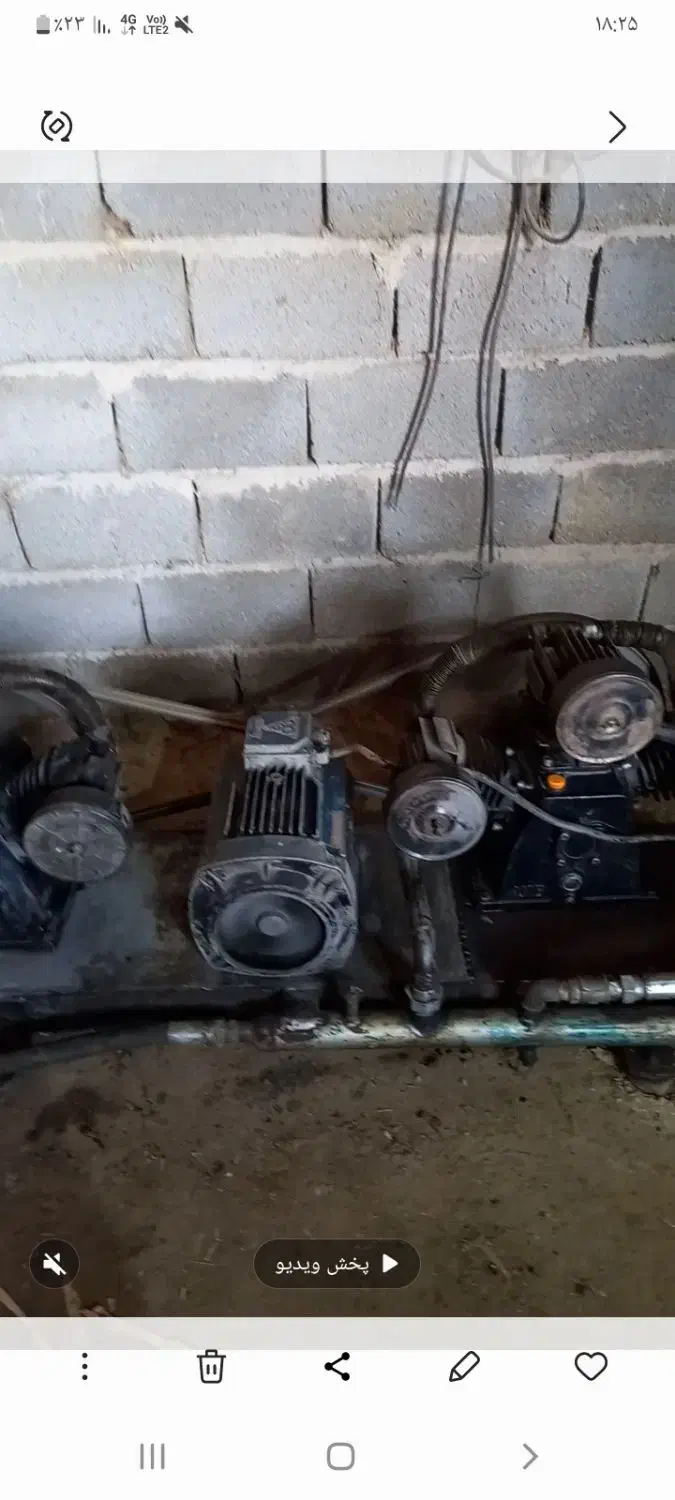 پمپ باد بزرگ(کمپرسور بادی)|ابزارآلات|ایلخچی, |دیوار