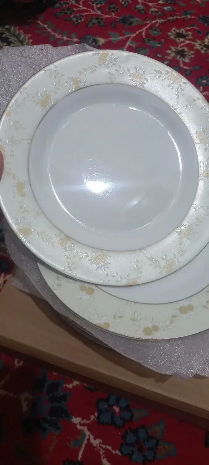 ۱۲ بشقاب میوه خوری نو با کارتن|ظروف سرو و پذیرایی|اندیمشک, |دیوار