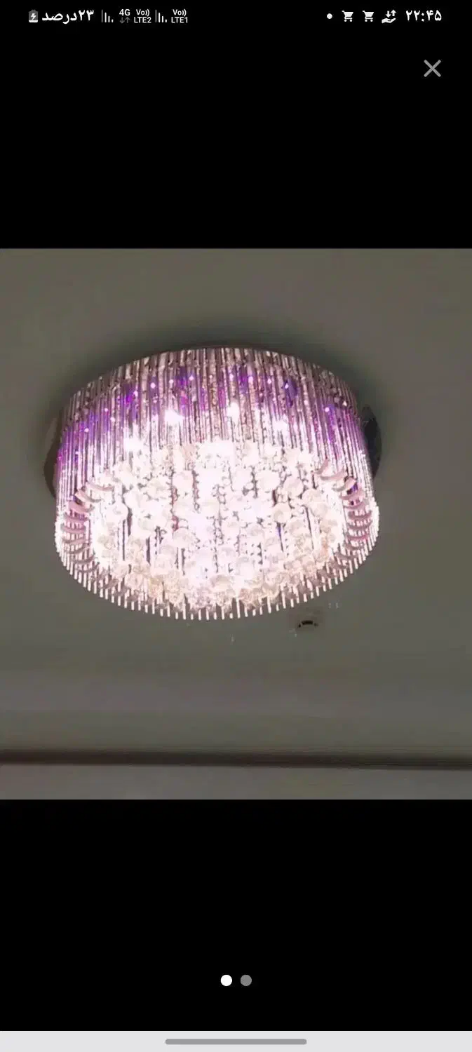 لوستر|لوستر و چراغ آویز|ری, اقدسیه|دیوار