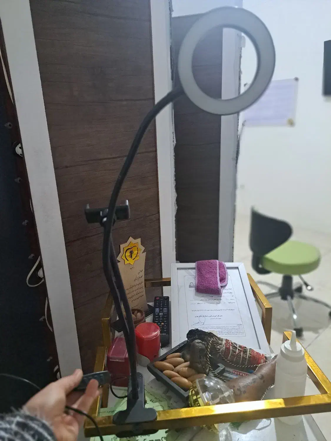 رینگ لایت گیره ای|دوربین عکاسی و فیلمبرداری|چهاردانگه (تهران), |دیوار