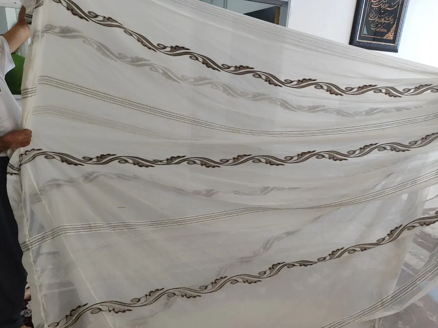 پرده پذیرایی نو|پرده، رانر، رومیزی|تربتحیدریه, شهرک ولیعصر|دیوار