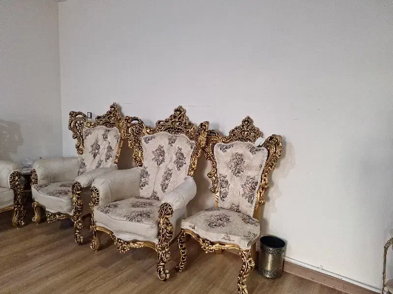 مبل سلطنتی چوب راش نو ۹ نفر|مبلمان خانگی و میز عسلی|پارسآباد, |دیوار